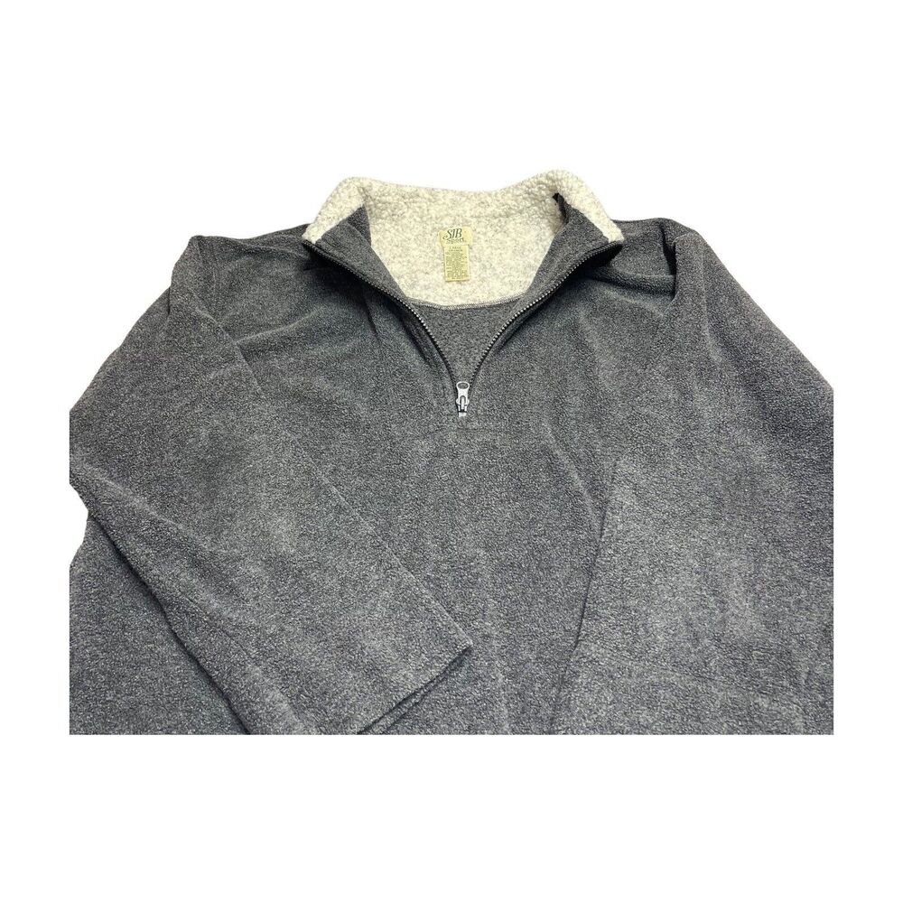 SJB Sport Gray Long-Sleeved 1/4 Zip pullover Jacket Women’s Size Large - Picture 7 of 8